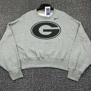 Nike Sweatshirt Women Medium Georgia Bulldogs NCAA Pullover Oversized New M
